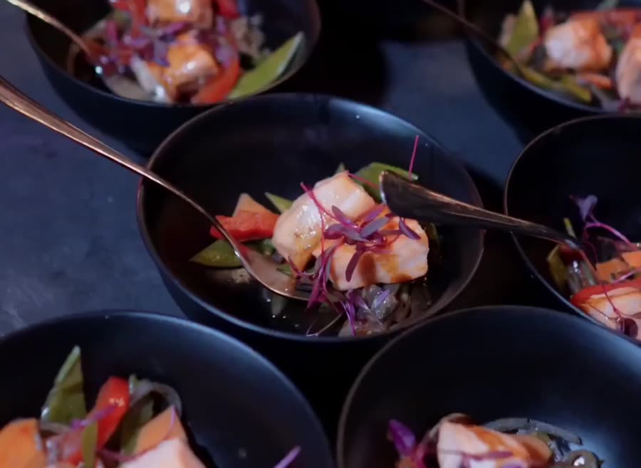 Food served at a Tripadvisor launch event